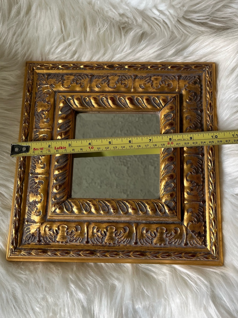 Pier 1 Gold Ornate Square Wall Mirror - Set of 2 - Picture 6 of 6